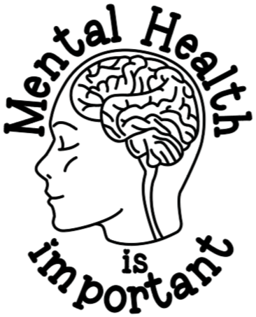 Let's Talk About Mental Health T-shirt: Original Colors/ Black Design