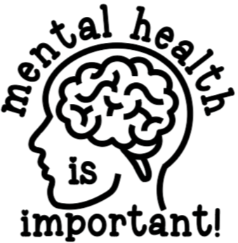 Mental Health Awareness is Important T-shirt: Bright Colors/ Black Design