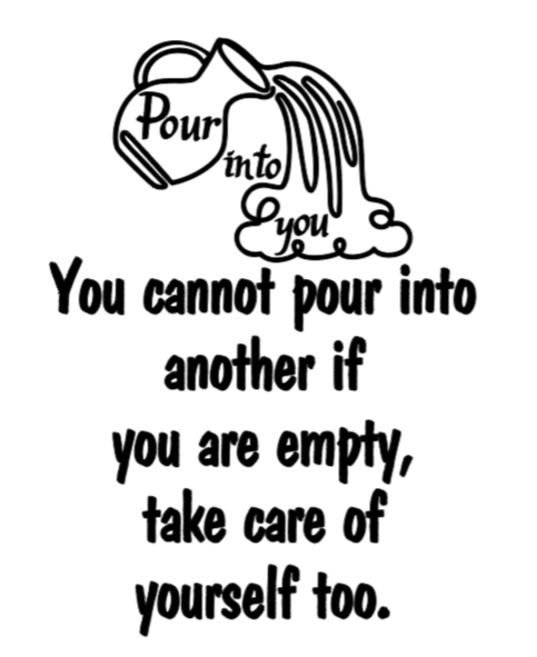 Pour into you t-shirt- Bright Colors/ Black Design