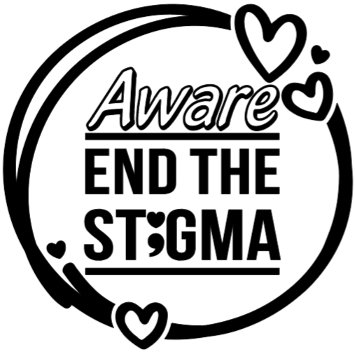 End The Stigma T-shirt #6- Bright Colors/ Black Design