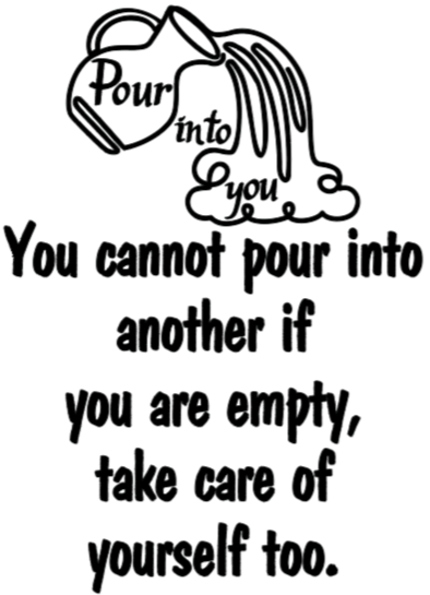 Pour into You Hoodie- Black Design