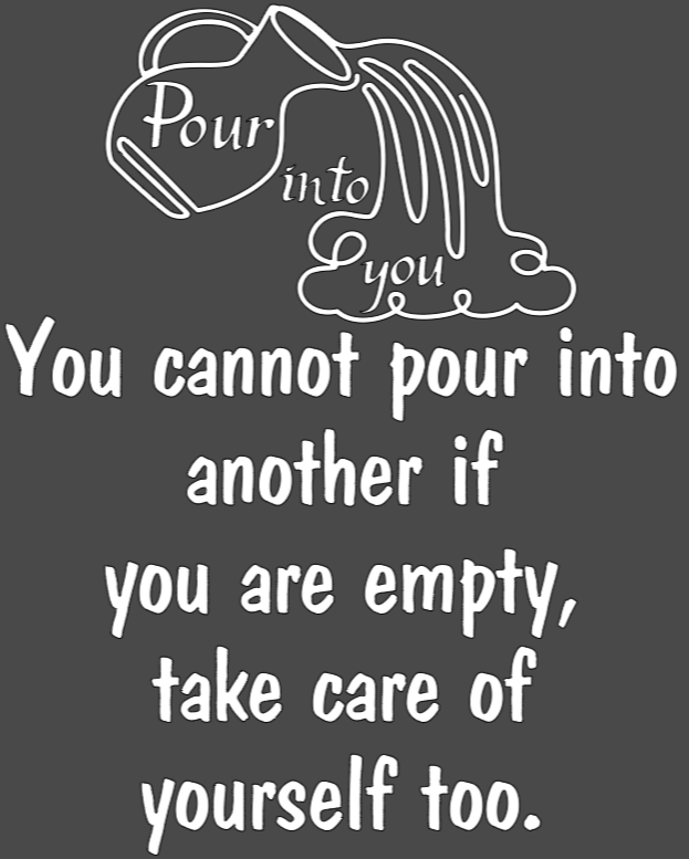 Pour into you t-shirt- Bright Colors/ White Design