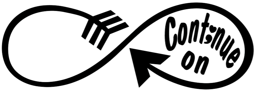 Continue On T-shirt- Black design