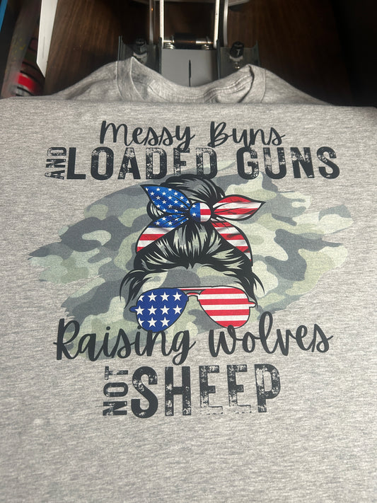 Messy buns and loaded guns