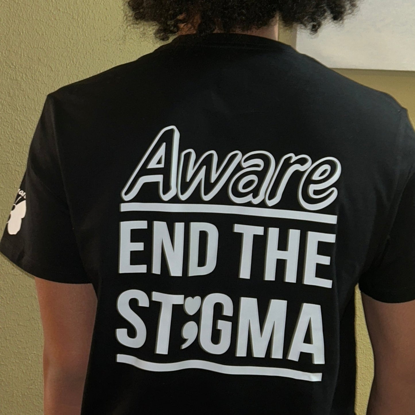 Aware End the Stigma T-shirt #1- White design