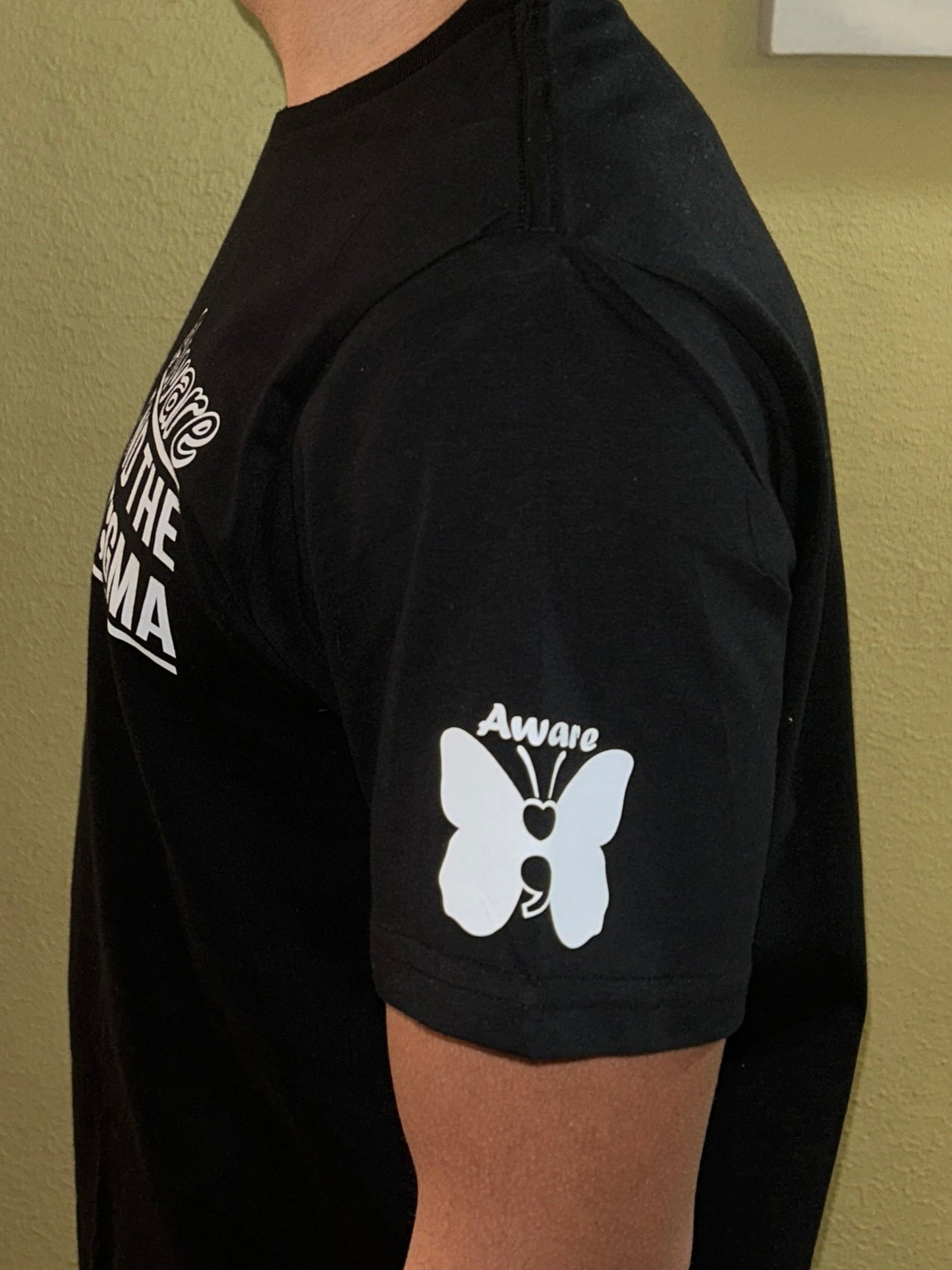 Aware End the Stigma T-shirt #1- White design