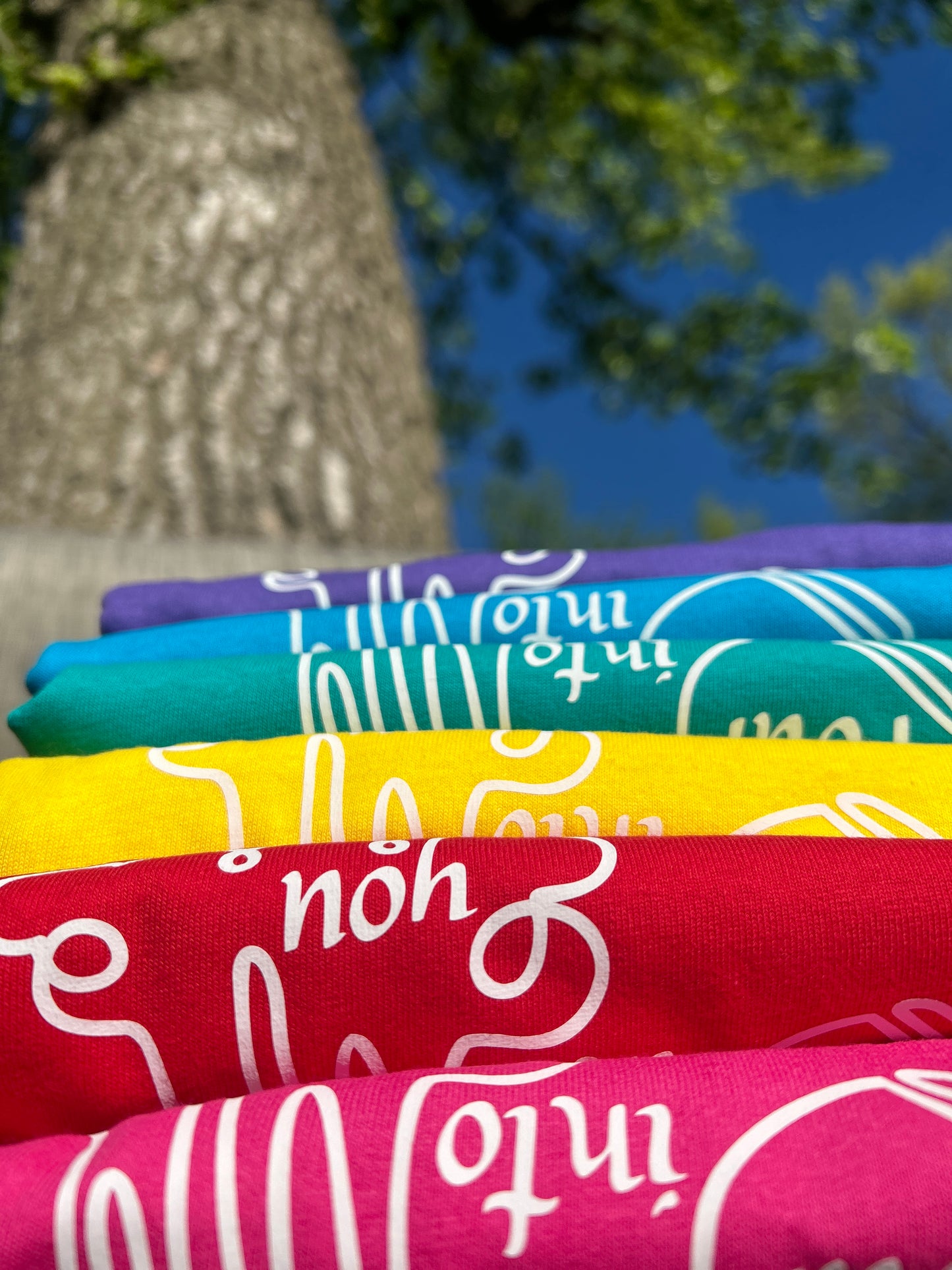 Pour into you t-shirt- Bright Colors/ White Design