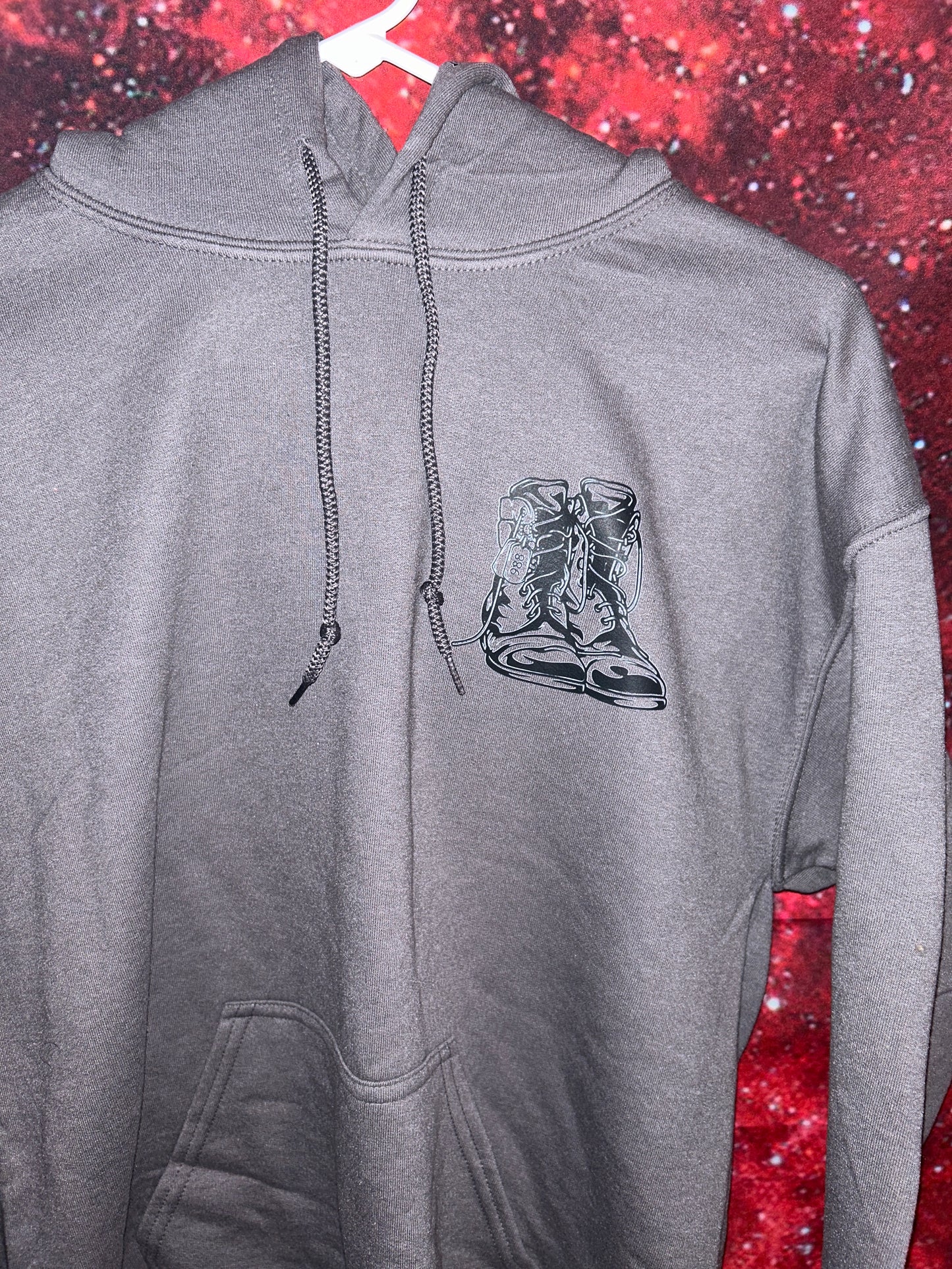 A real hero- Pullover hoodie Black Design