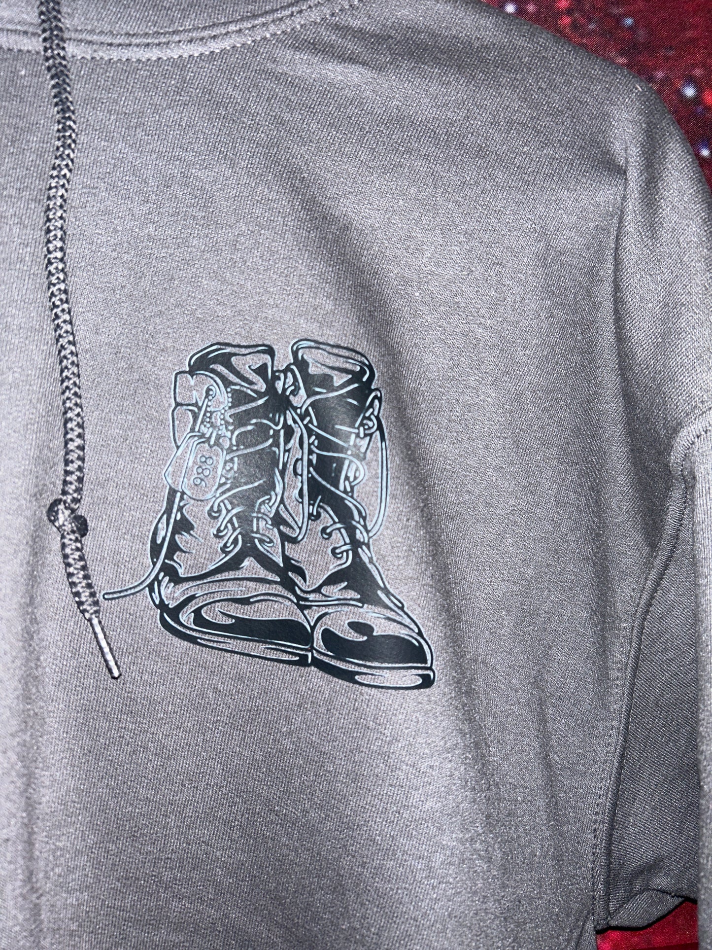A real hero- Pullover hoodie Black Design