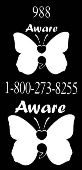 Aware End the Stigma- Joggers/ White Design