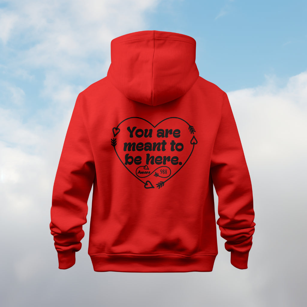 You are Absolutely Enough Heart: Hoodie/ Black Design