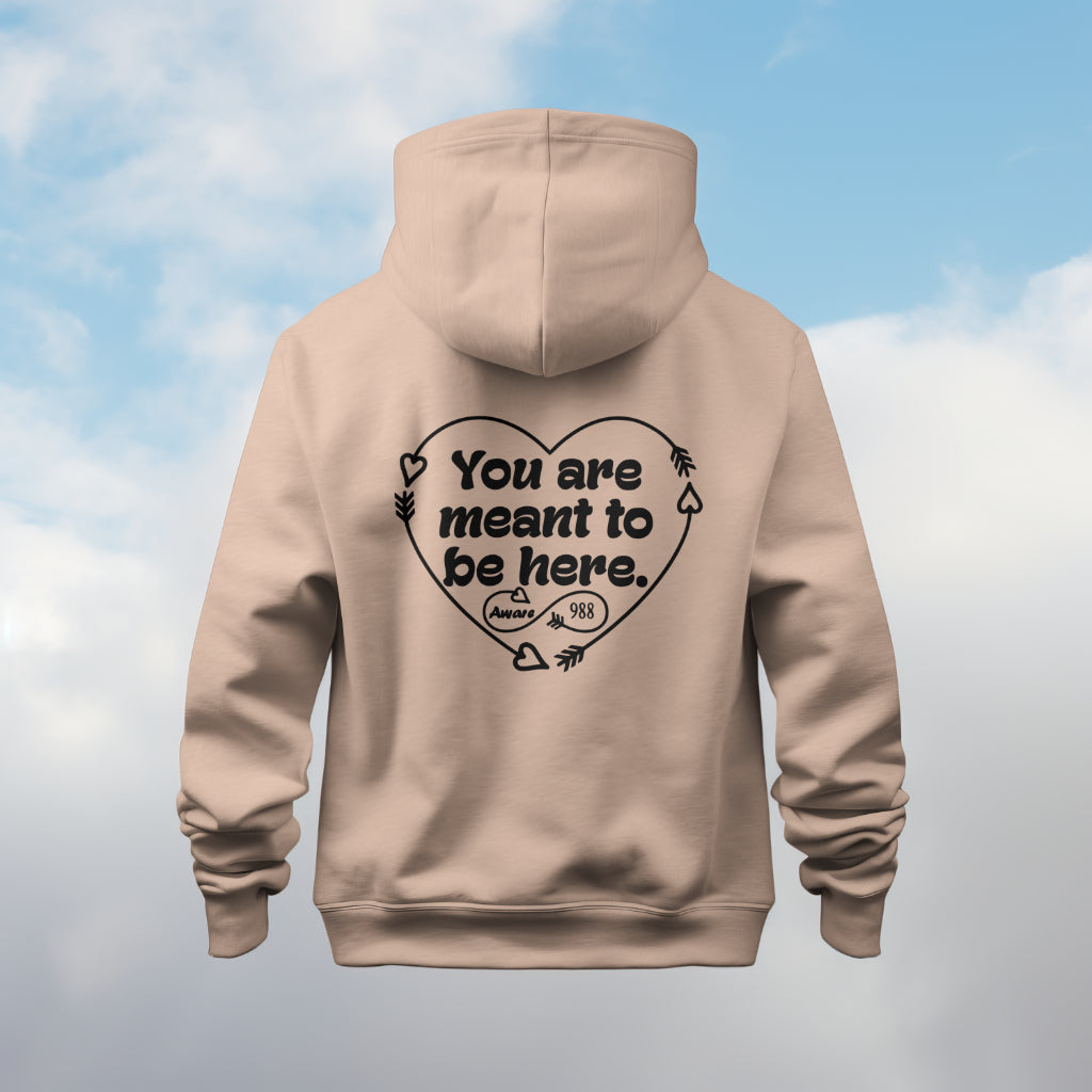 You are Absolutely Enough Heart: Hoodie/ Black Design