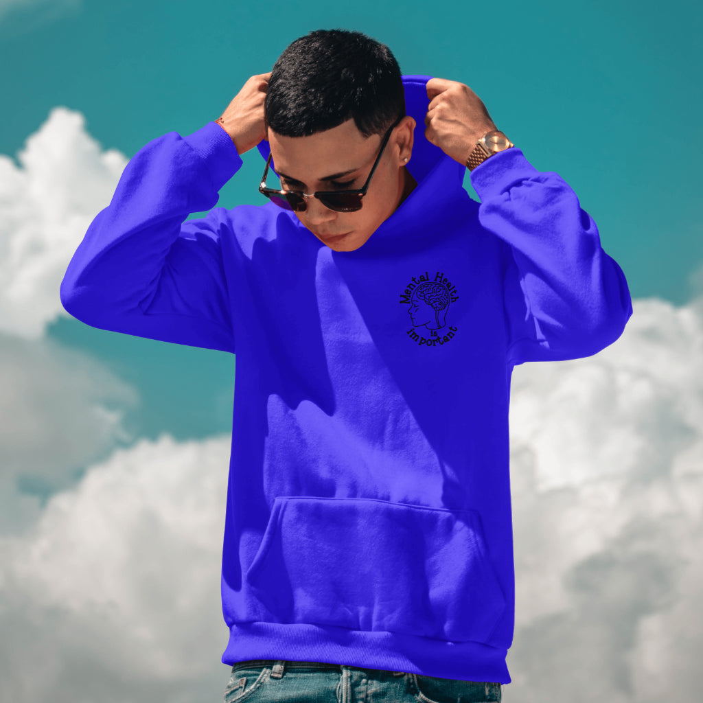 Let's Talk about Mental Health Hoodie- Black Design