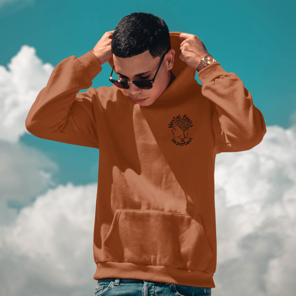 Let's Talk about Mental Health Hoodie- Black Design