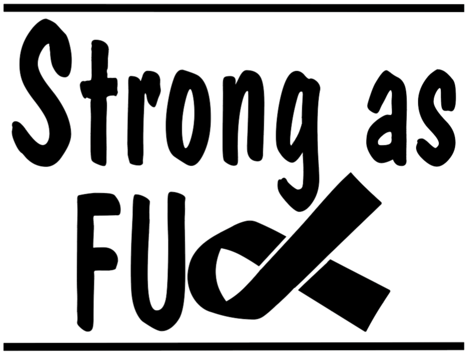 Strong as FU**- Sweatshirt Black design