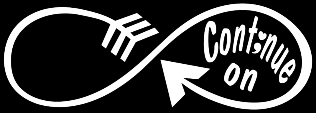 Continue On T-shirt- White design