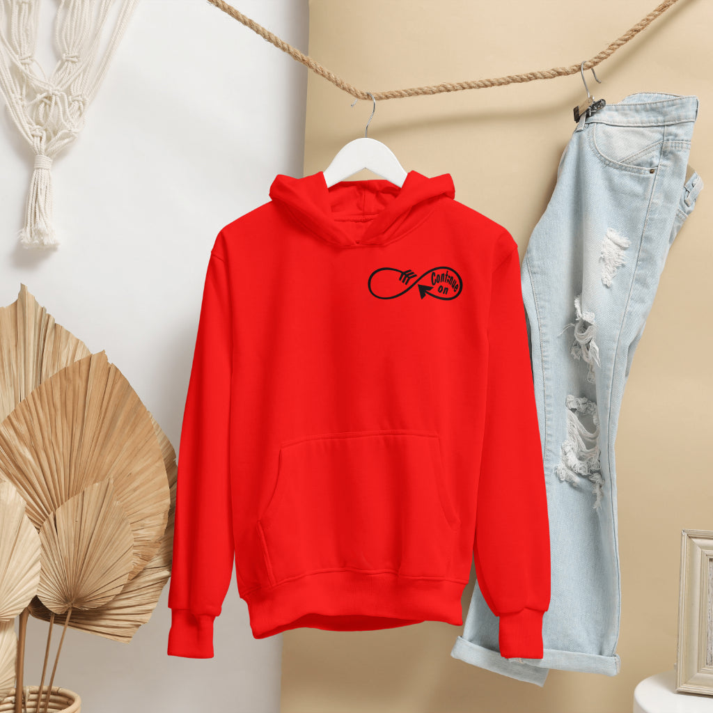 Continue On: Hoodie/ Black Design