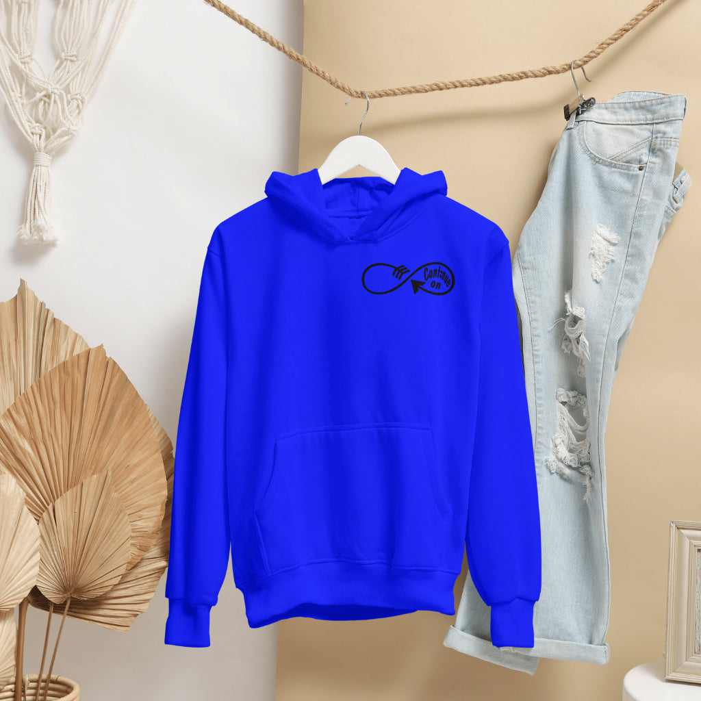 Continue On: Hoodie/ Black Design