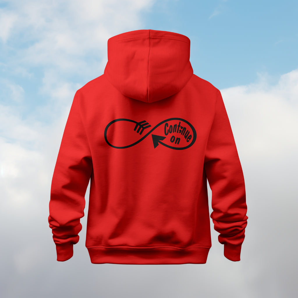 Continue On: Hoodie/ Black Design