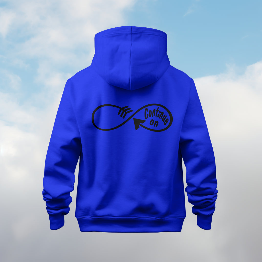 Continue On: Hoodie/ Black Design