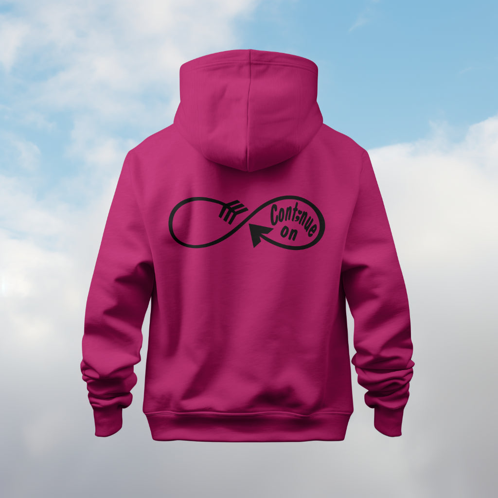 Continue On: Hoodie/ Black Design