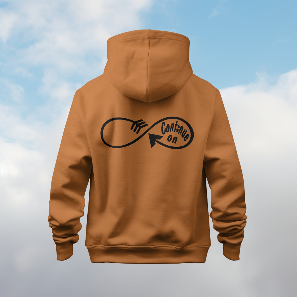 Continue On: Hoodie/ Black Design