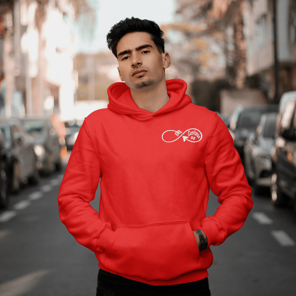 Continue On: Hoodie/ White Design