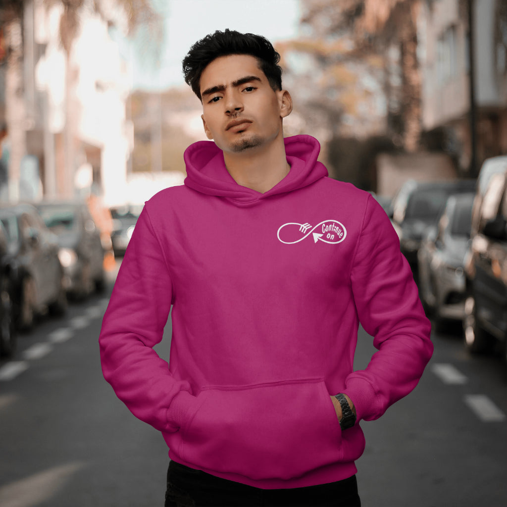 Continue On: Hoodie/ White Design