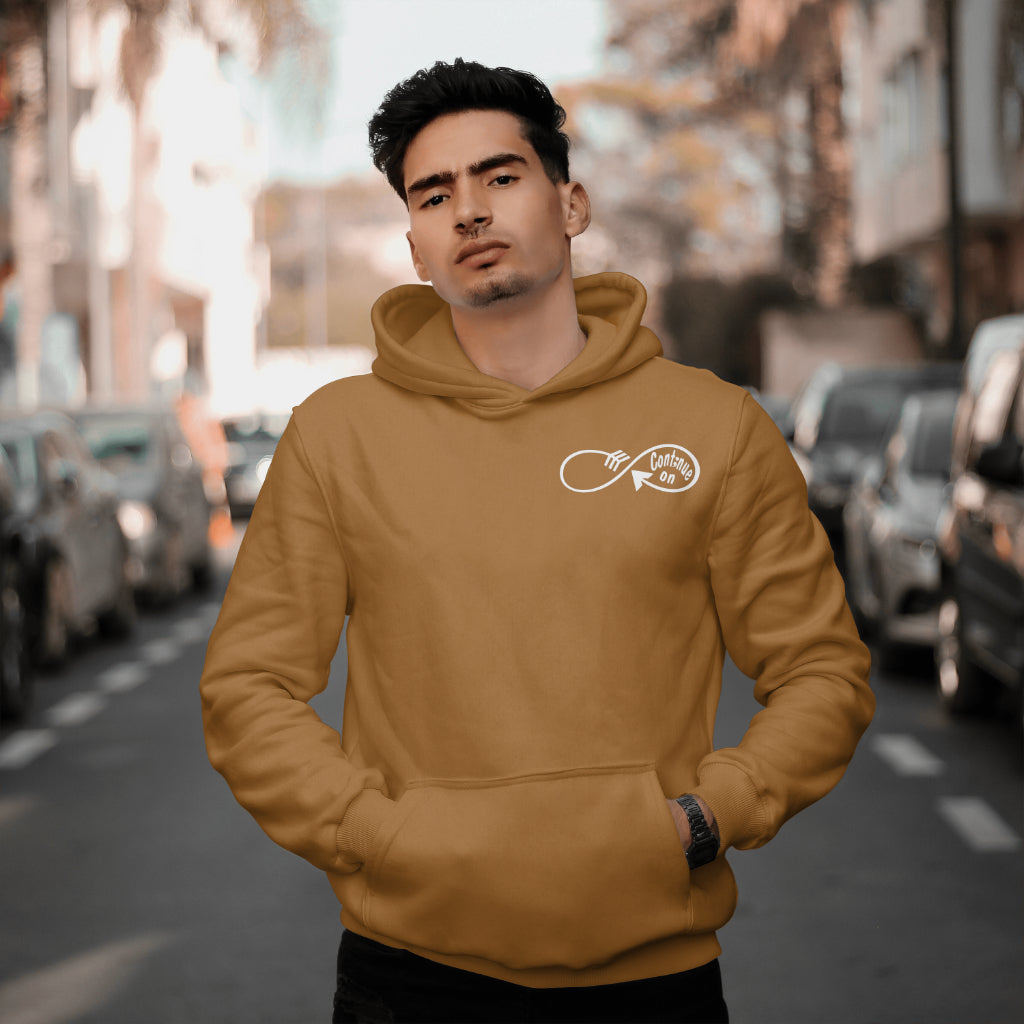 Continue On: Hoodie/ White Design