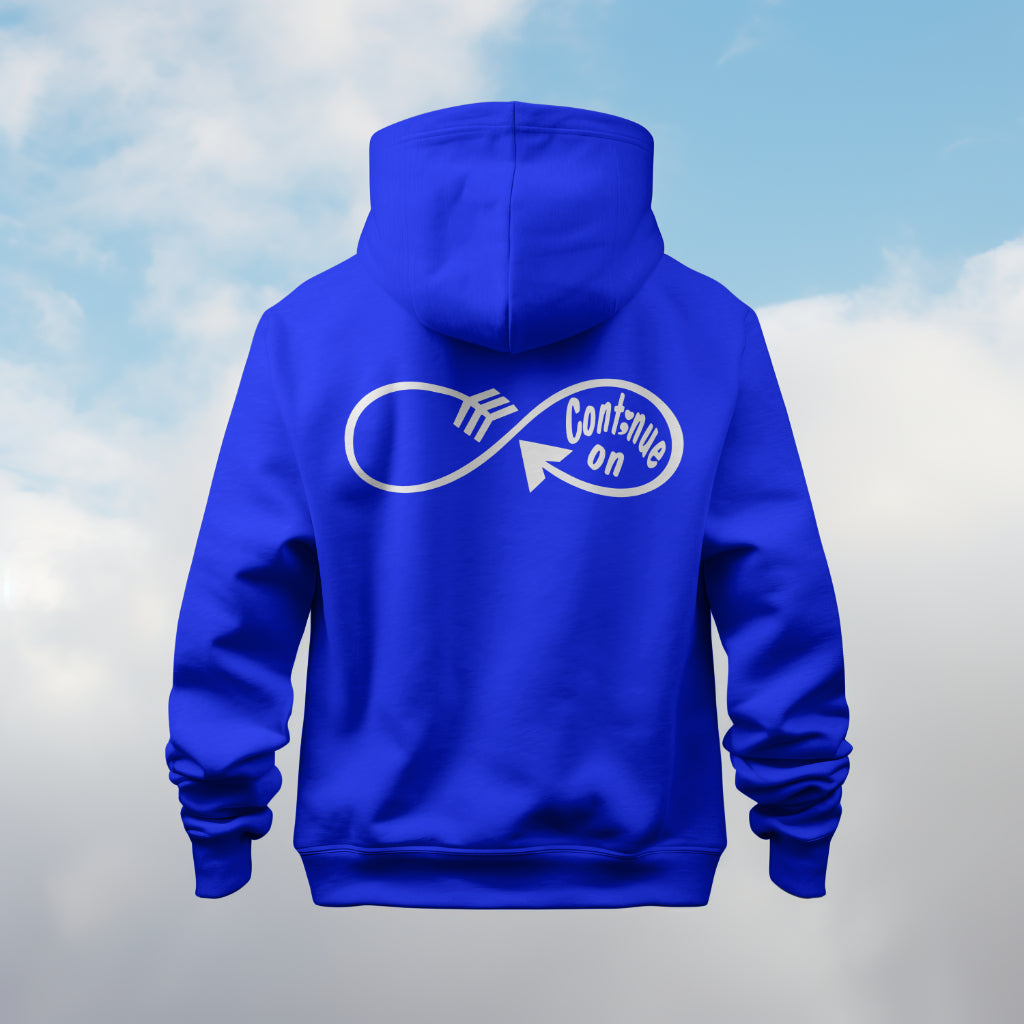 Continue On: Hoodie/ White Design