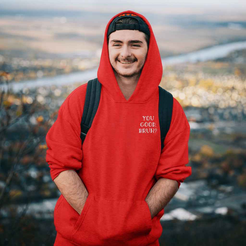 You Good, Bruh? Men’s Mental: Hoodie/ White Design