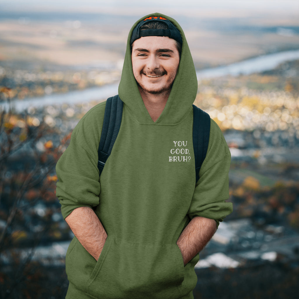 You Good, Bruh? Men’s Mental: Hoodie/ White Design