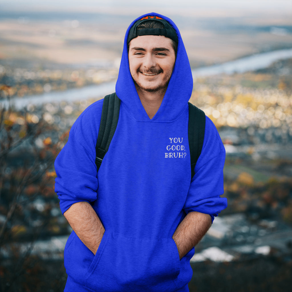 You Good, Bruh? Men’s Mental: Hoodie/ White Design