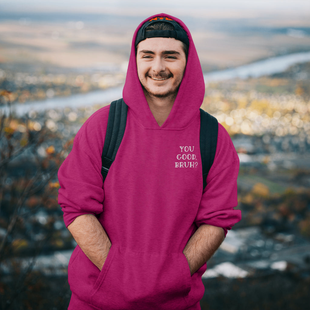 You Good, Bruh? Men’s Mental: Hoodie/ White Design