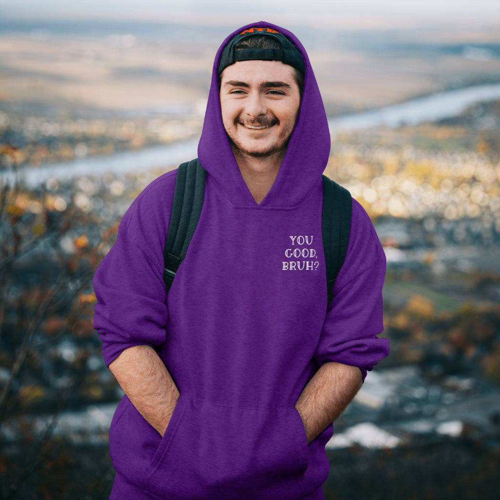 You Good, Bruh? Men’s Mental: Hoodie/ White Design