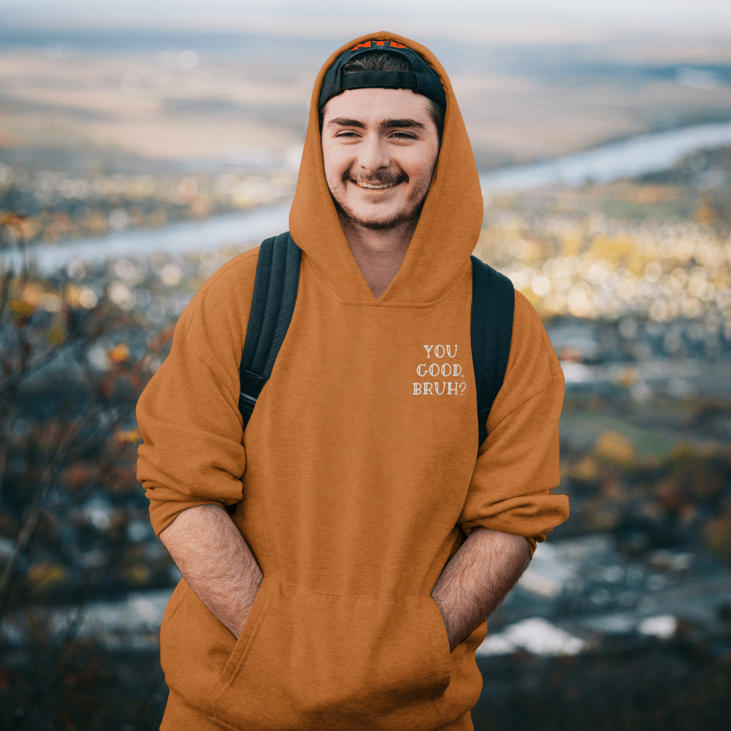 You Good, Bruh? Men’s Mental: Hoodie/ White Design