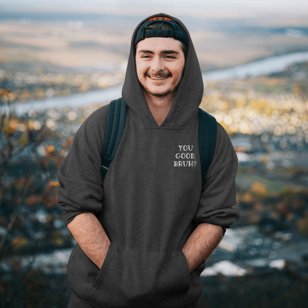 You Good, Bruh? Men’s Mental: Hoodie/ White Design