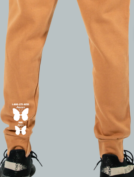You Good Bruh? Joggers with White design