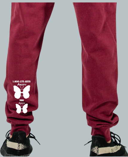 You Good Bruh? Joggers with White design