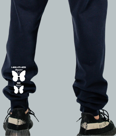 You Good Bruh? Joggers with White design