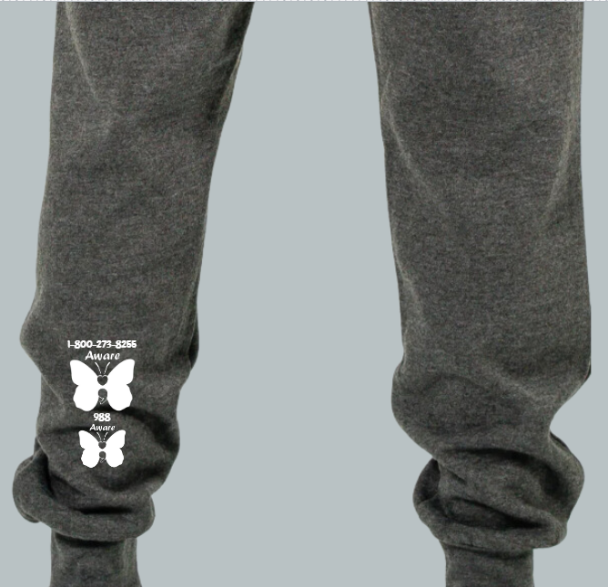 You Good Bruh? Joggers with White design