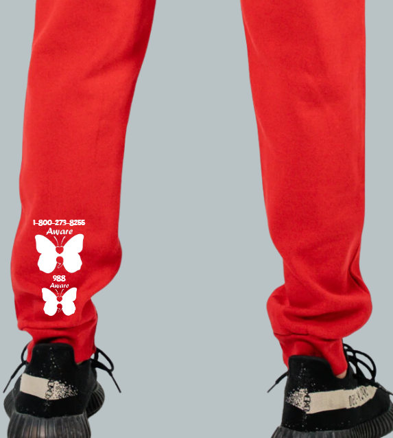 You Good Bruh? Joggers with White design