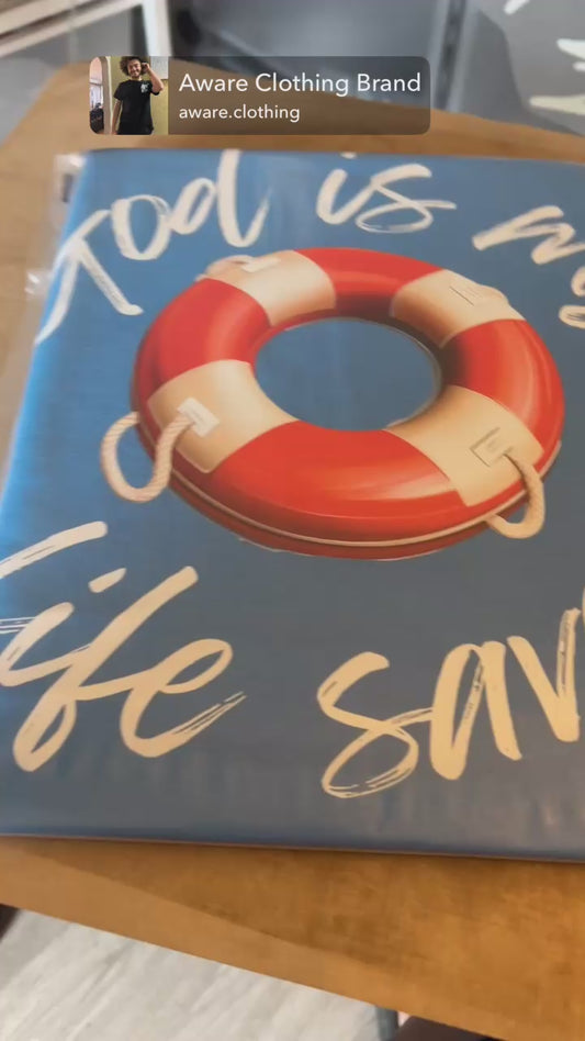 God is my Life Saver Full color design