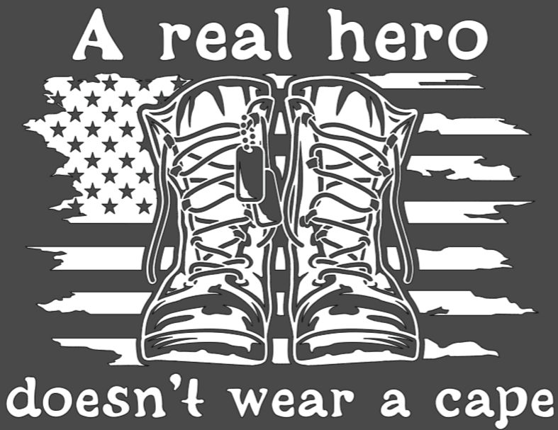 A Real Hero Does not Wear a Cape T-shirt: White Design