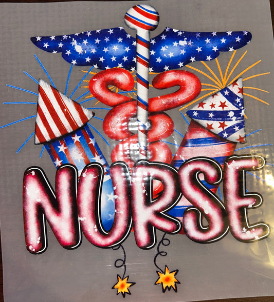 Firework Nurse Full Color Design