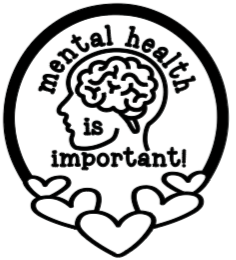 Mental Health Awareness T-shirt: Original Colors/ Black design