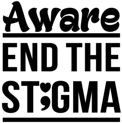 Aware End the Stigma #2- Black design