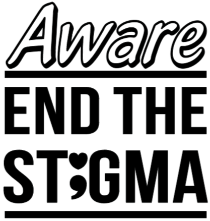 Aware End the Stigma- Joggers/ black design