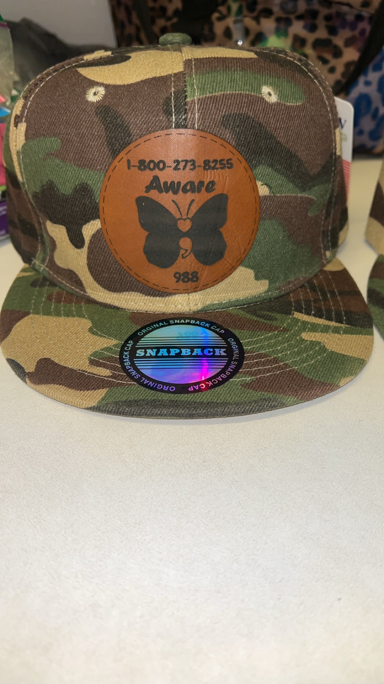 Camo Structured Flat bill Hat