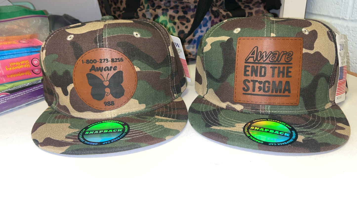 Camo Structured Flat bill Hat